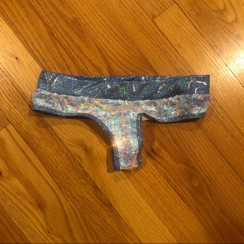 Sparkly Sequin Rave Bottoms (Thong Back) *UNWORN* - Picture 4 of 5